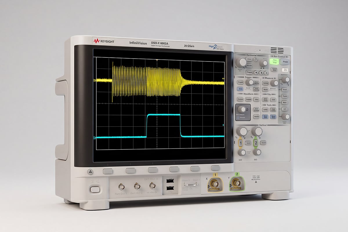 Máy hiện sóng Keysight DSOX6002A InfiniiVision 6000 X dùng cho bàn đo TC10 Ethernet ô tô