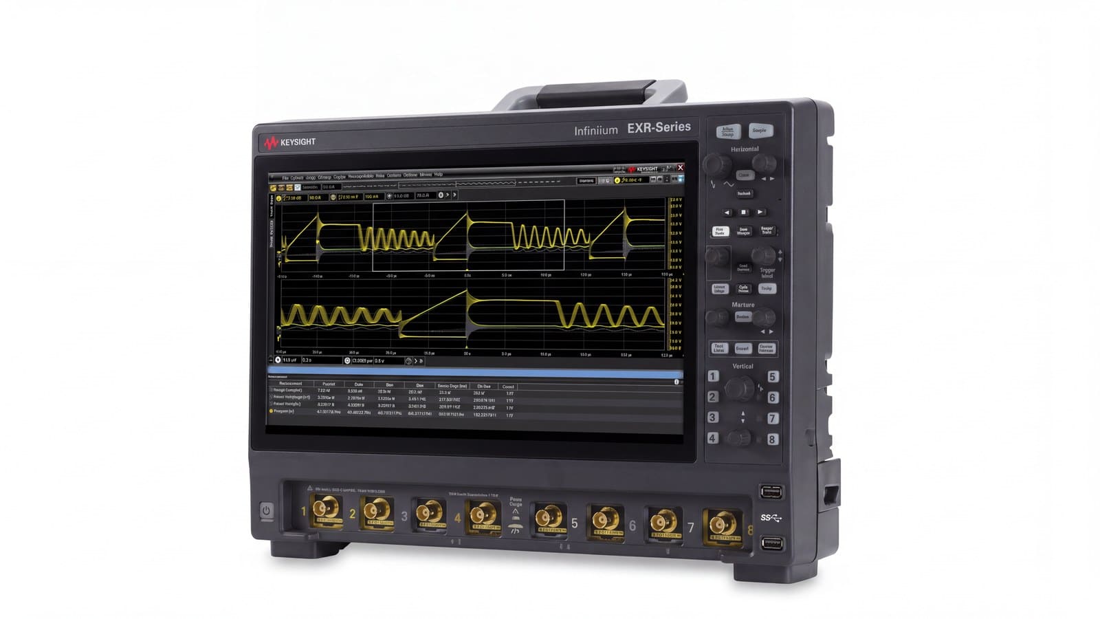 Máy hiện sóng EXR-Series Keysight EXR058A nhìn nghiêng thấy thân máy