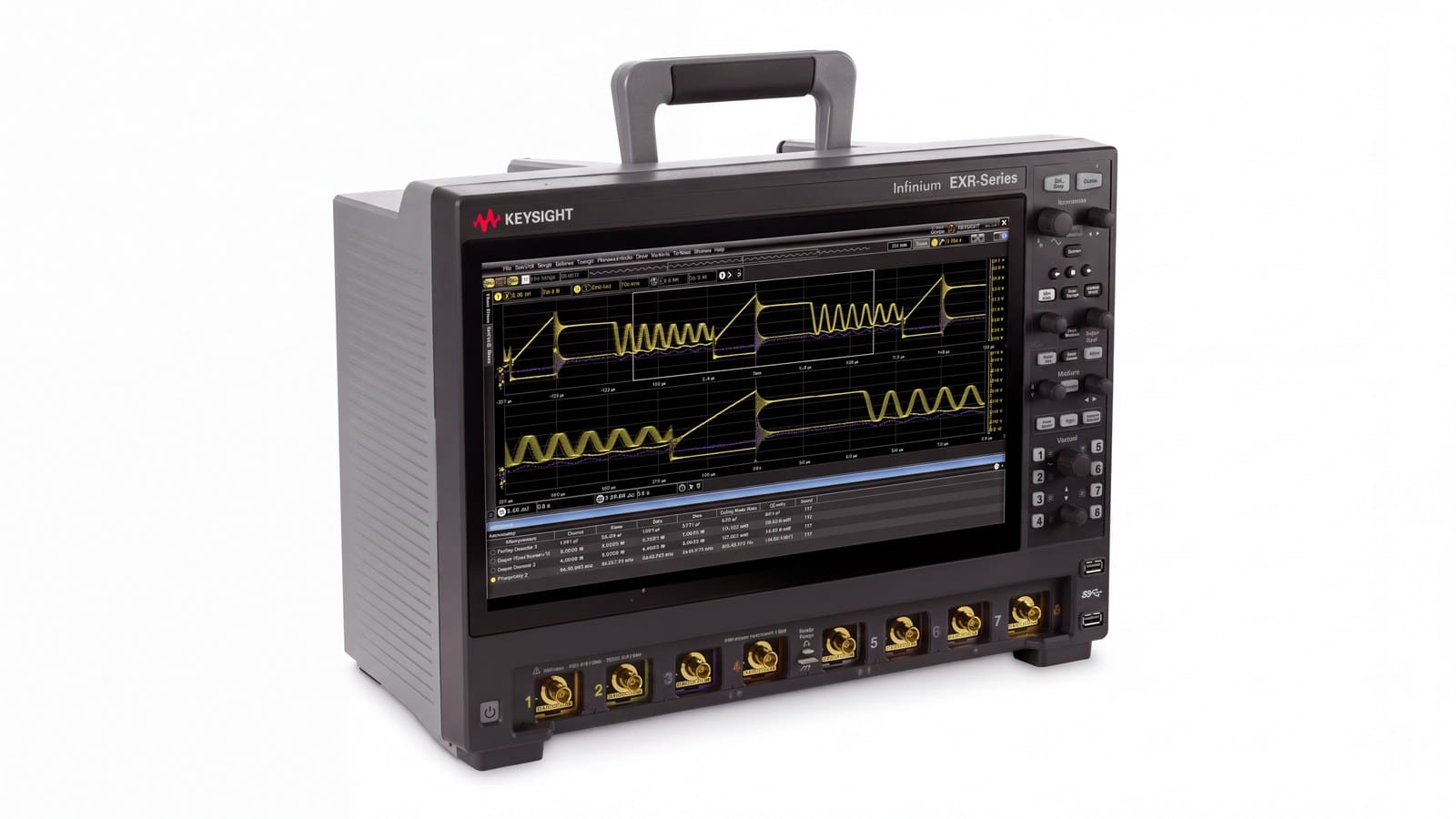 máy hiện sóng Keysight EXR058A chụp studio nền trắng góc 3/4
