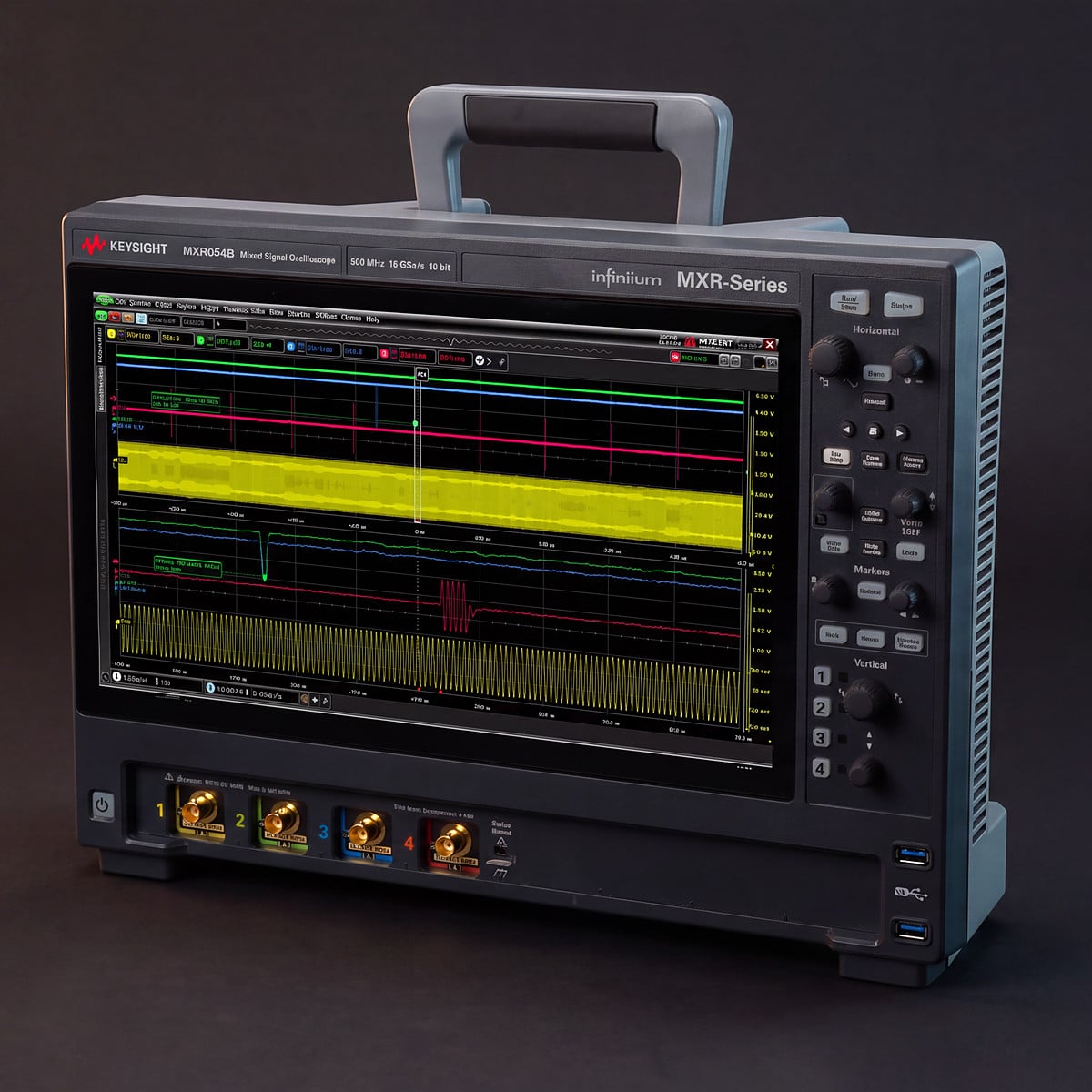 Máy hiện sóng Keysight Infiniium MXR054B 500 MHz 16 GSa/s 10 bit dùng đo tuân thủ 10BASE-T1S
