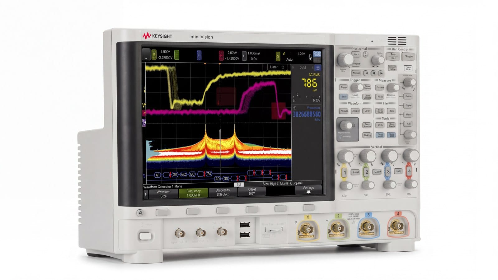 Keysight MSOX6004A đo tín hiệu số và analog cùng lúc qua cáp logic 16 kênh