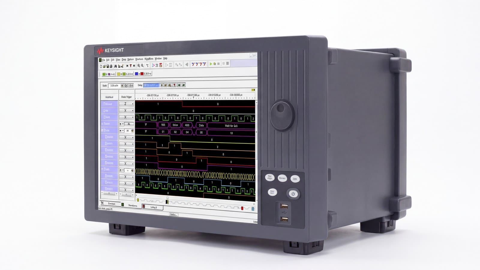 máy phân tích logic xách tay Keysight 16862A chụp studio nền trắng góc 3/4