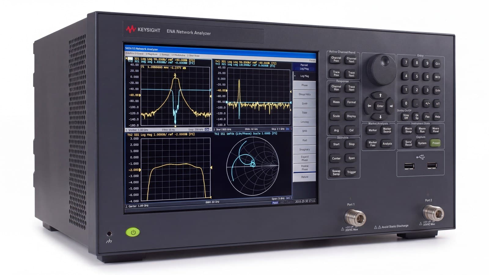 Máy phân tích mạng Keysight E5061B tại trạm kiểm tra cuối chuyền sản xuất điện tử