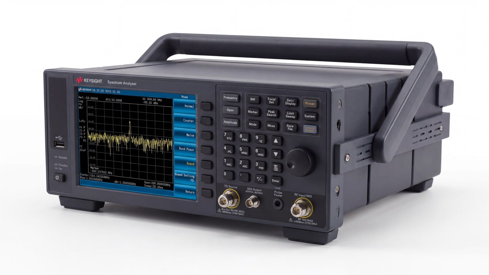 Kỹ sư đo công suất kênh và ACPR của máy phát RF bằng Keysight N9322C