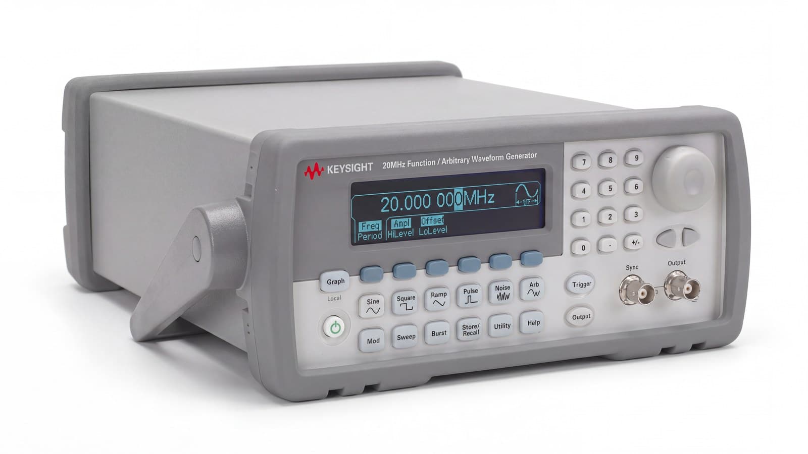 Máy Phát Sóng Hàm & Sóng Tùy Ý Keysight 33220A phát burst kích thích mạch thử, đồng bộ trigger với máy hiện sóng