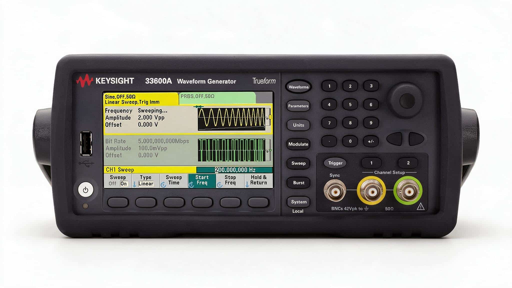 Máy phát sóng hàm Trueform Keysight 33611A — ảnh studio