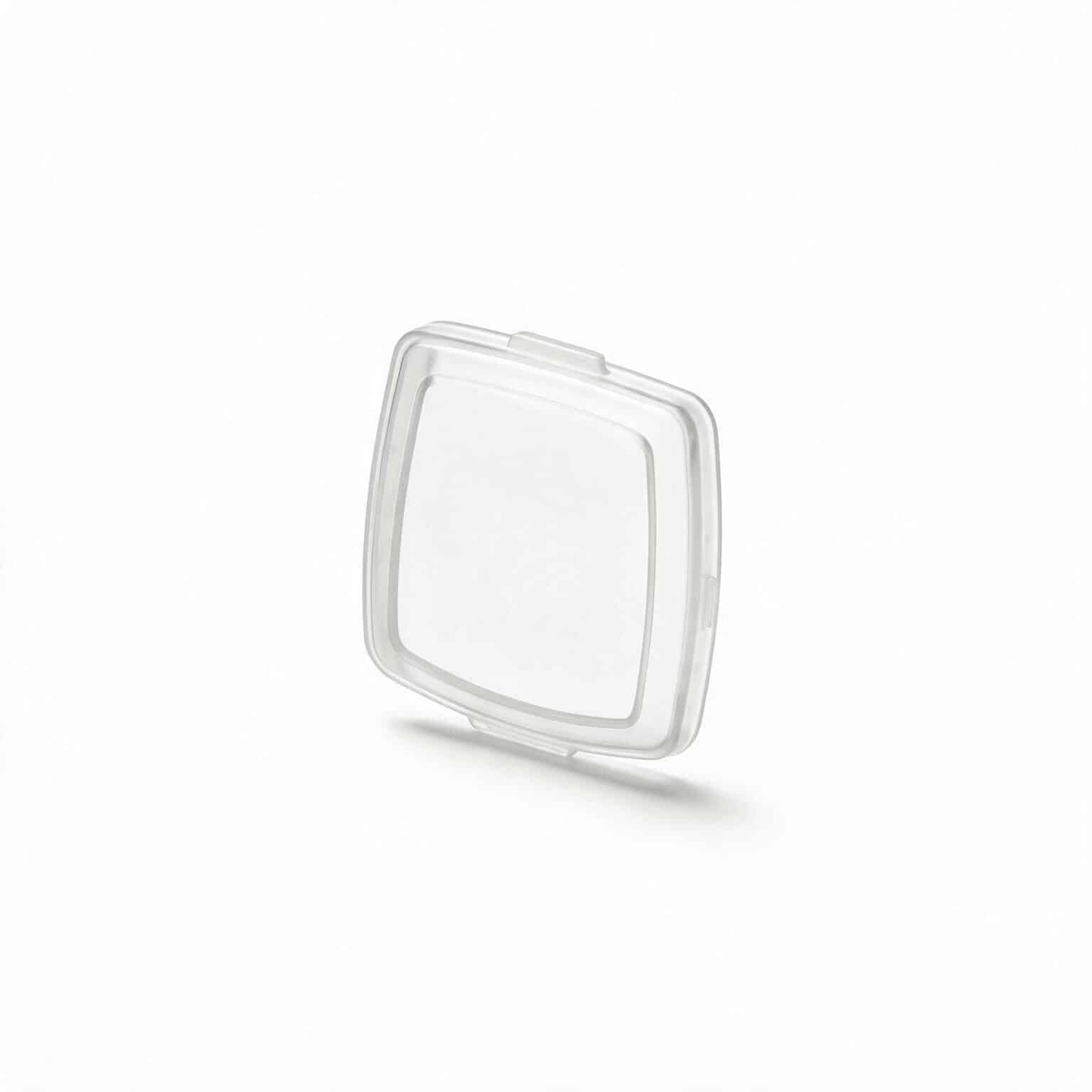 Nắp giữ tấm lọc 3M Secure Click D701 dựng nghiêng, thấy rõ vành và vấu khoá