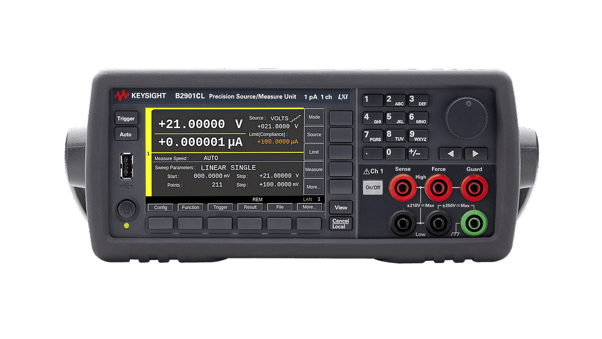 Keysight B2901CL Nguồn-đo chính xác Keysight B2901CL — 1 kênh, độ phân giải 1 pA