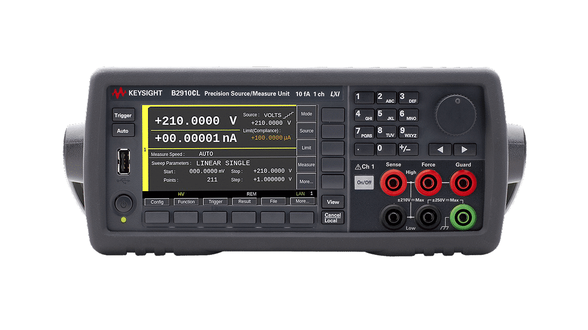 Keysight B2910CL Nguồn-đo chính xác Keysight B2910CL — 1 kênh, độ phân giải 10 fA