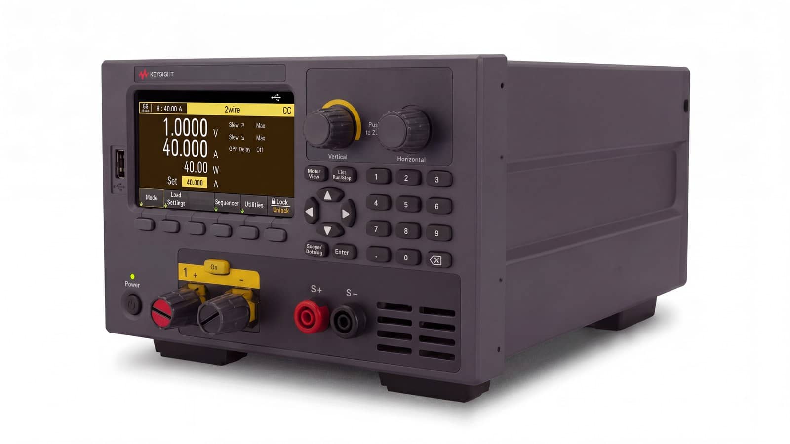 tải điện tử DC Keysight EL33133A chụp studio nền trắng góc 3/4