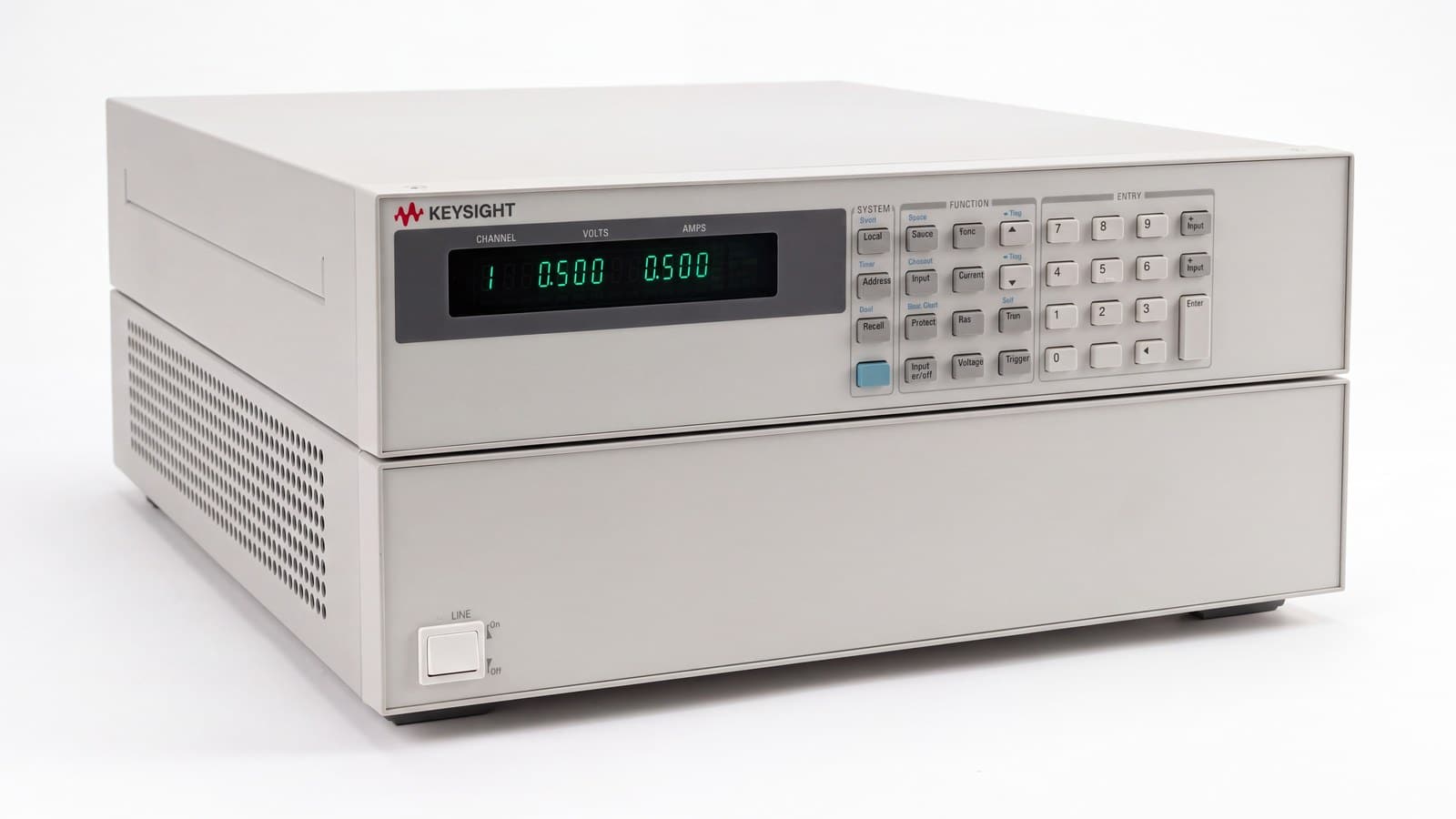 mô-đun tải điện tử DC Keysight N3302A chụp studio nền trắng góc 3/4