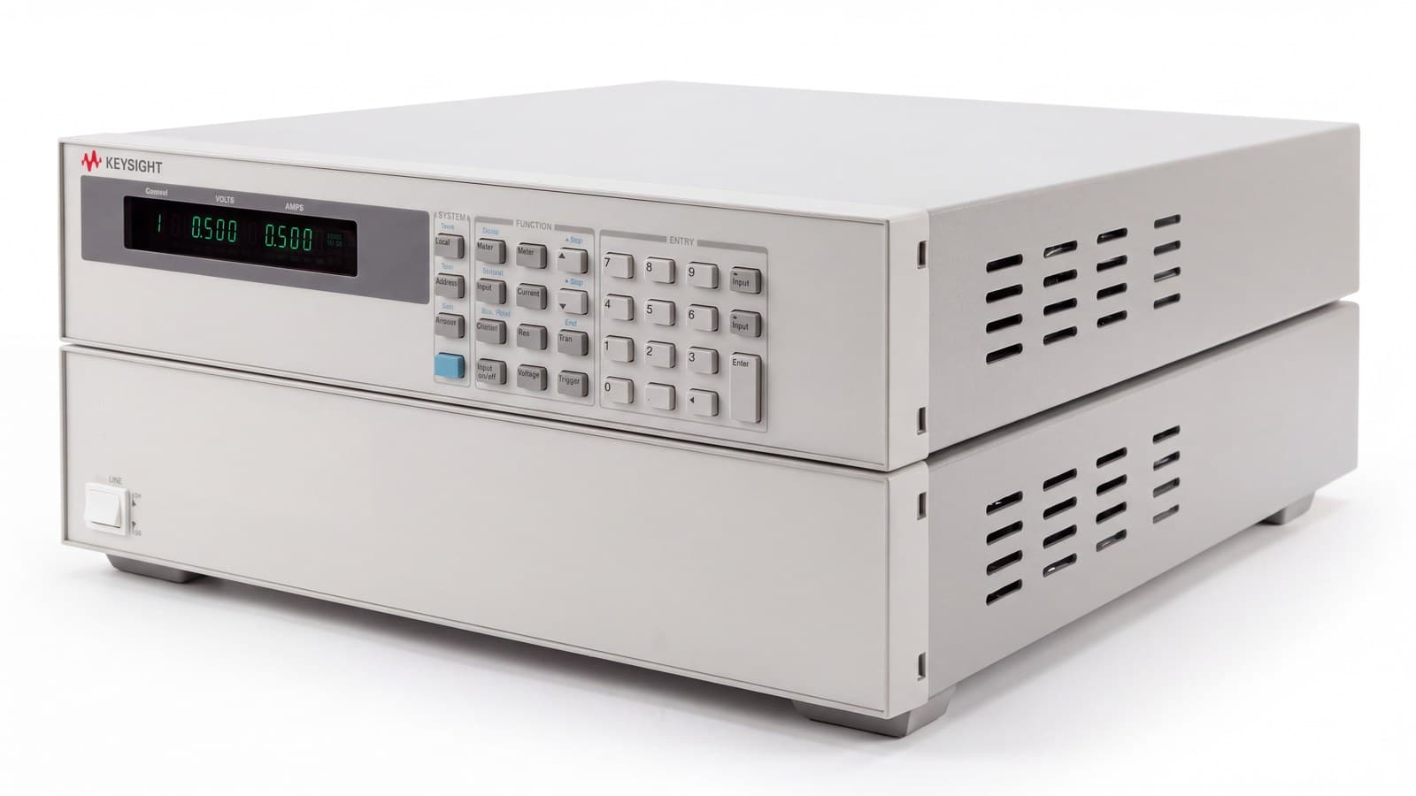 Tải điện tử DC Keysight N3302A lắp trong khung, nối dây tải và dây sense tới bộ chuyển đổi DC-DC