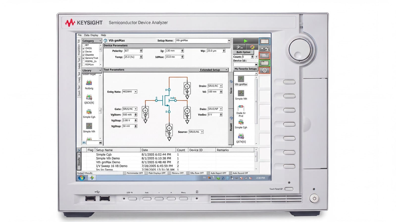 thử nghiệm ESD HBM — đo dòng rò trên Keysight B1500A