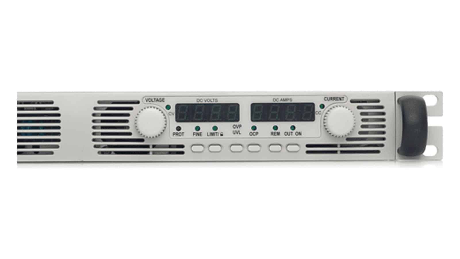 Bộ nguồn DC Keysight N5749A trong tủ rack thử nghiệm với giao tiếp LAN, USB, GPIB