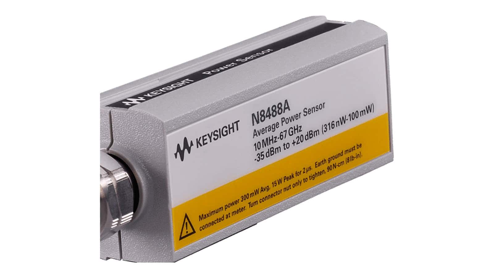 Mặt trước và đầu nối 1.85 mm của Keysight N8488A cảm biến công suất nhiệt điện