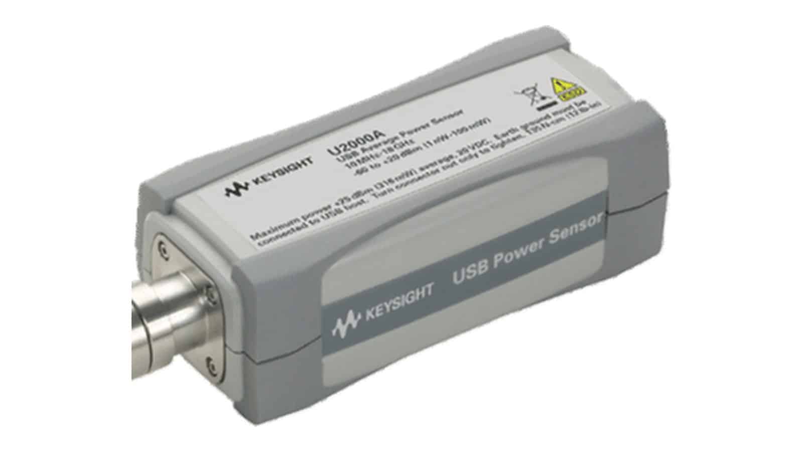 Mặt trước cảm biến Keysight U2000A với đầu nối Type-N và cổng USB