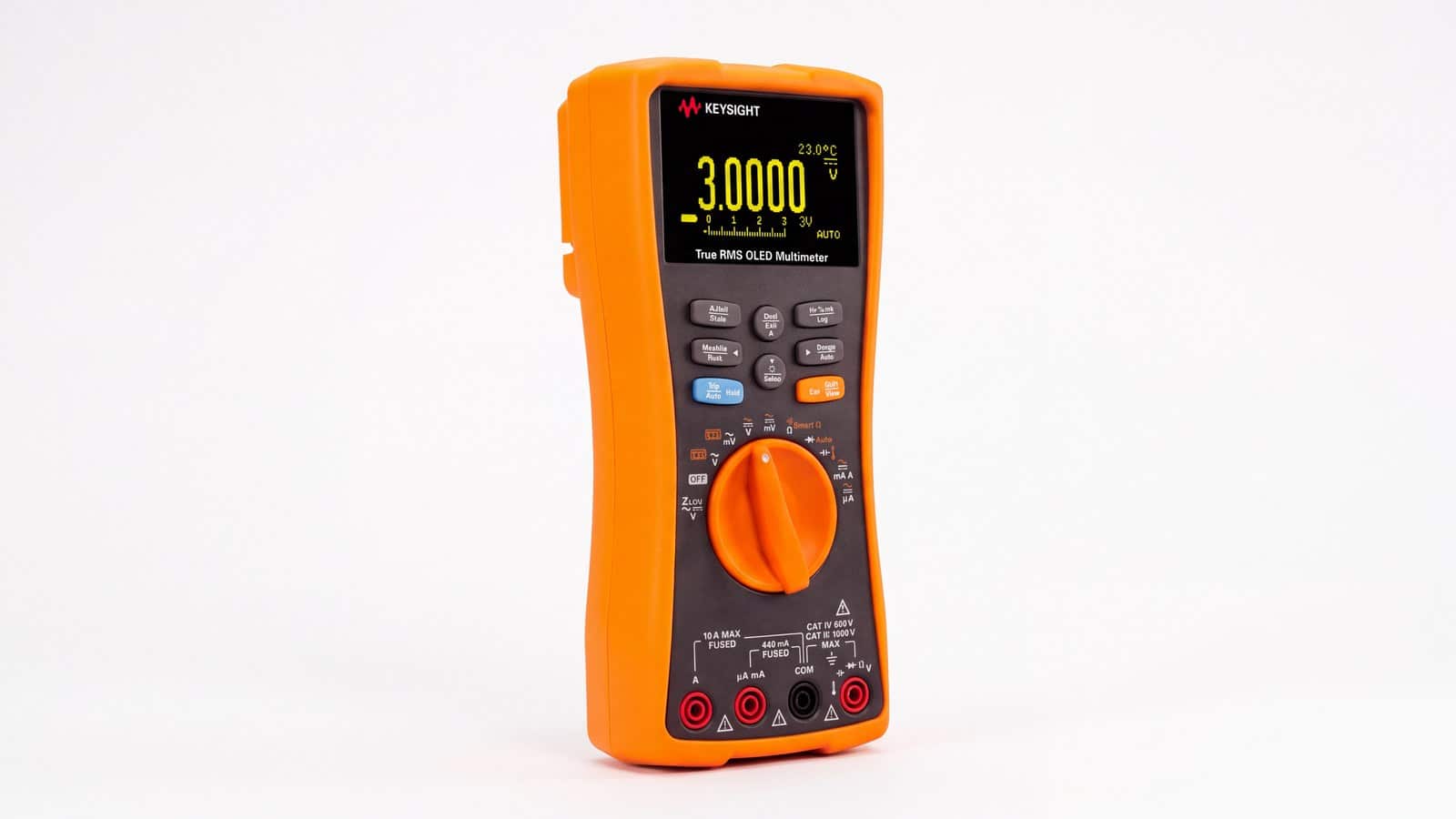 đồng hồ vạn năng cầm tay Keysight U1273AX chụp studio nền trắng góc 3/4