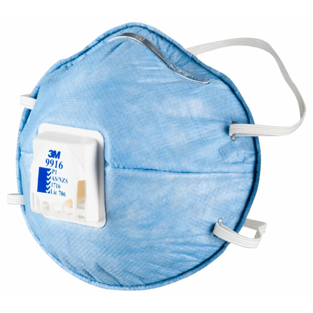 Khẩu trang 3M 9916 lọc bụi P1 có van Cool Flow, giảm khí axit mức thấp – ảnh chính hãng 3M