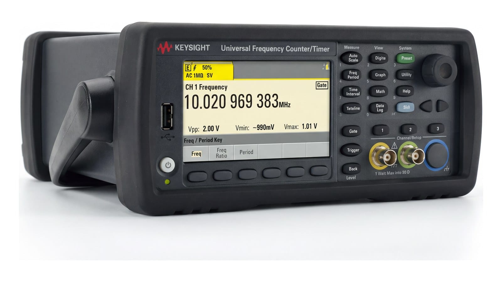 Máy đếm tần Keysight 53220A – model kế nhiệm của Keysight 53181A trên trạm kiểm tra dây chuyền sản xuất