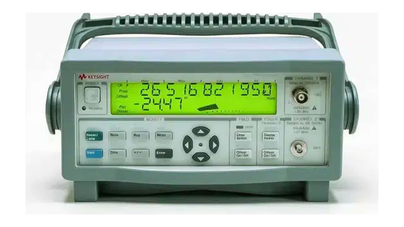Mặt trước Keysight 53152A máy đếm tần số vi sóng với đầu nối 2,92 mm kênh 2