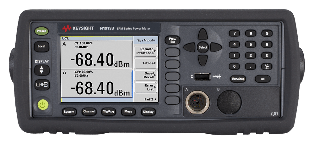 Máy đo công suất trung bình EPM Keysight N1913B Máy đo công suất trung bình EPM Keysight N1913B