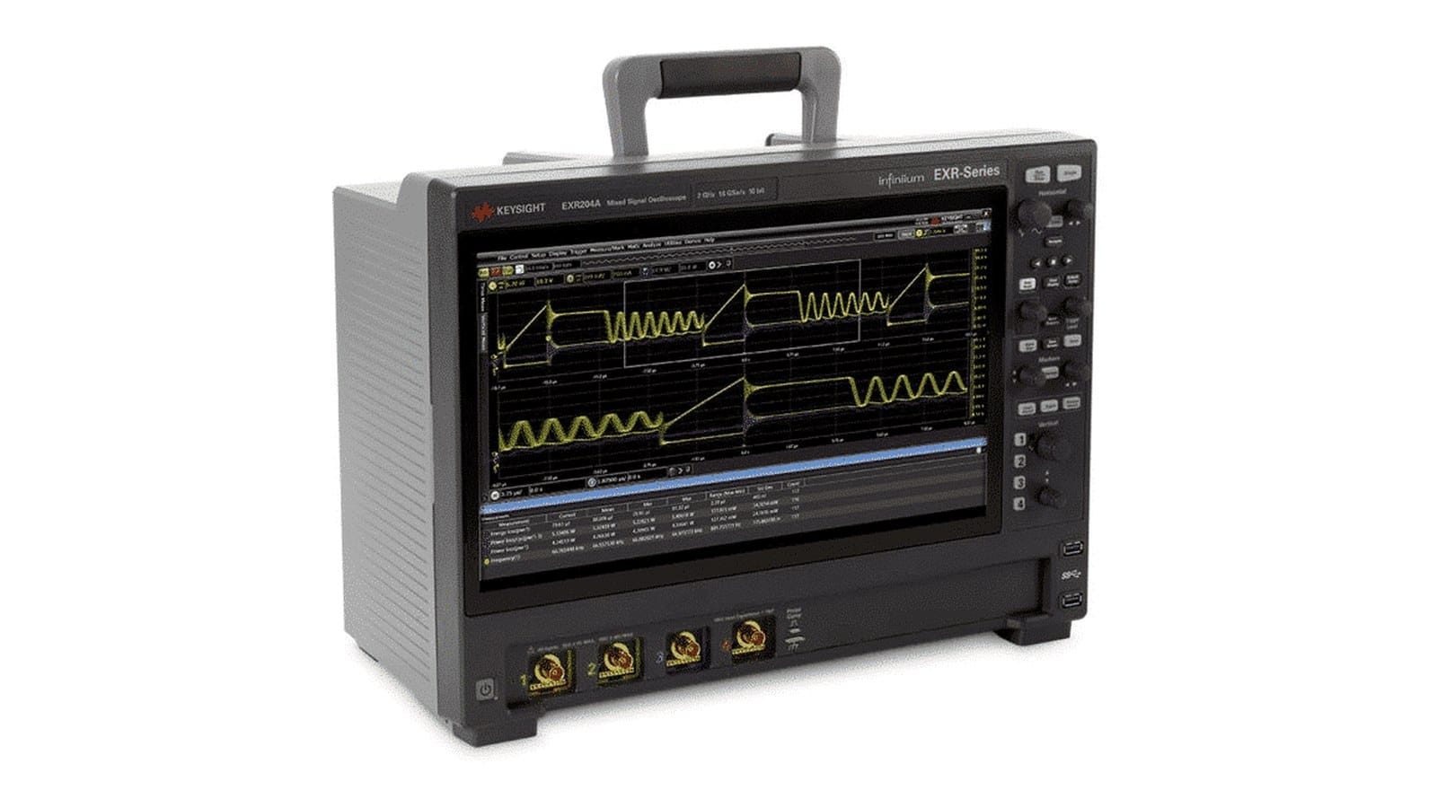 máy hiện sóng Infiniium EXR-Series Keysight EXR204A - ảnh studio nền trắng, góc 3/4