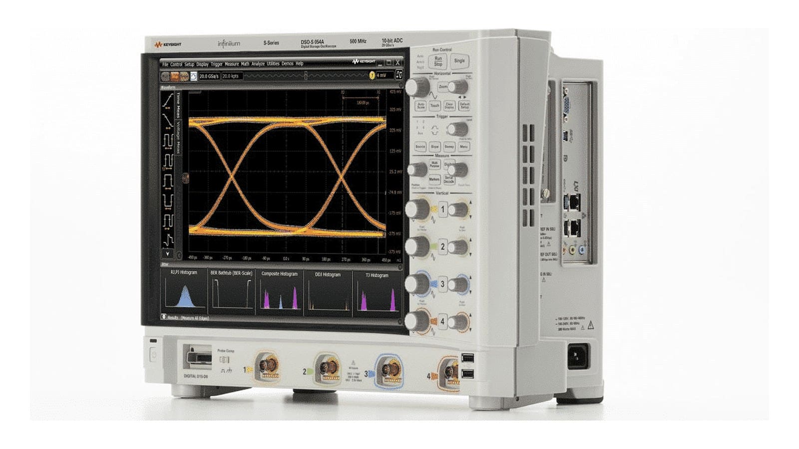 máy hiện sóng độ nét cao Infiniium S-Series Keysight DSOS054A - ảnh studio nền trắng, góc 3/4