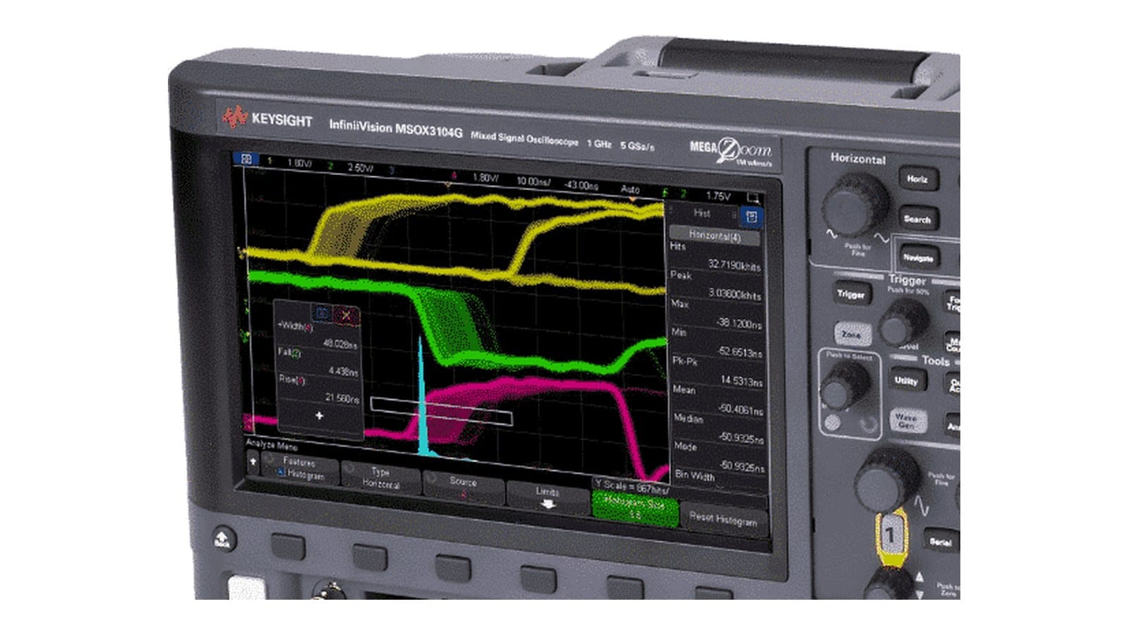 Màn hình cảm ứng 8,5 inch dòng 3000X-Series Keysight dùng chung với DSOX3022G
