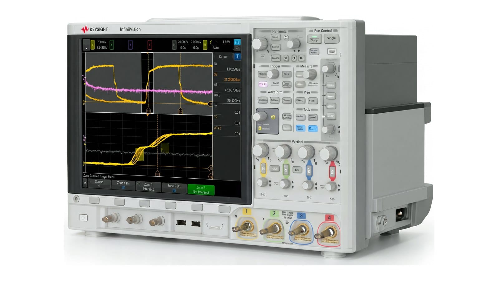 máy hiện sóng Keysight DSOX4024A - ảnh studio nền trắng, góc 3/4