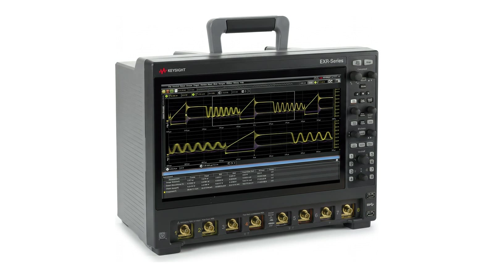 máy hiện sóng Keysight EXR258A Infiniium EXR-Series 2,5 GHz 8 kênh - ảnh studio nền trắng, góc 3/4