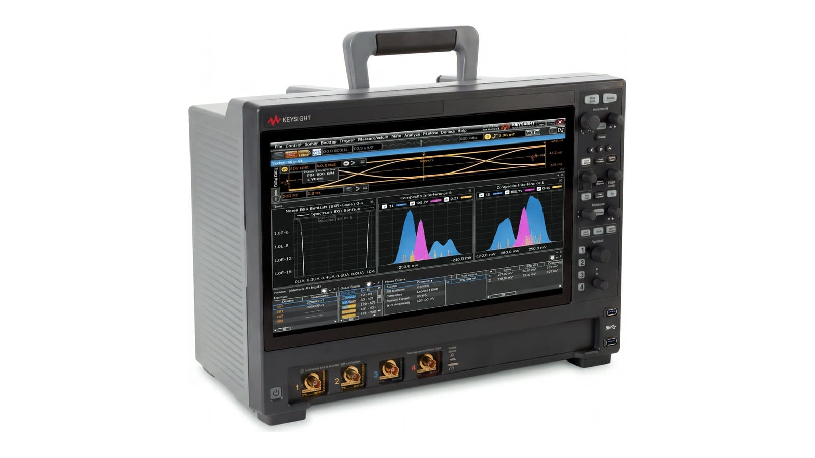 máy hiện sóng Infiniium EXR-Series Keysight EXR404A - ảnh studio nền trắng, góc 3/4