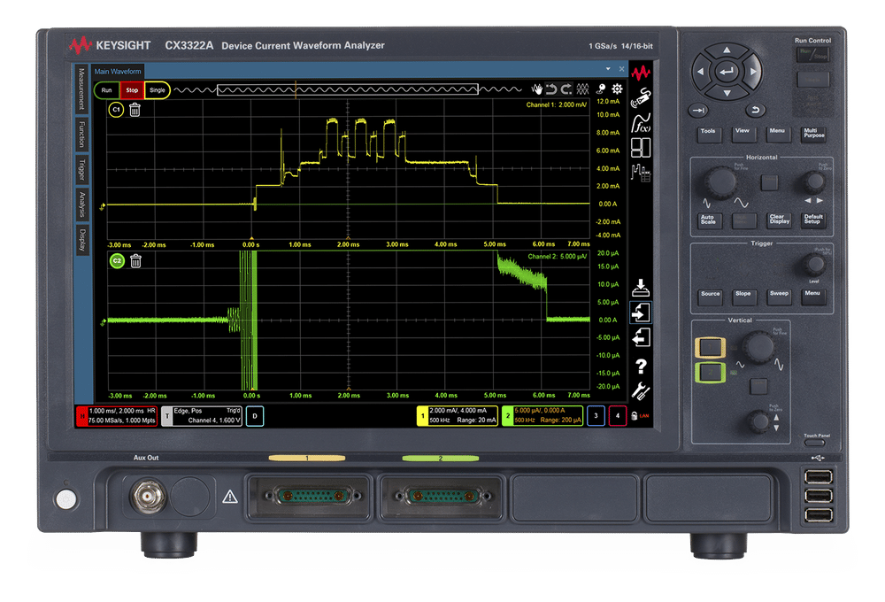 Máy phân tích dạng sóng dòng điện Keysight CX3322A Máy phân tích dạng sóng dòng điện Keysight CX3322A
