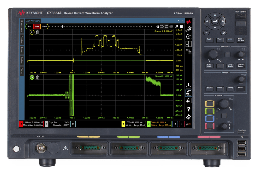 Máy phân tích dạng sóng dòng điện Keysight CX3324A Máy phân tích dạng sóng dòng điện Keysight CX3324A