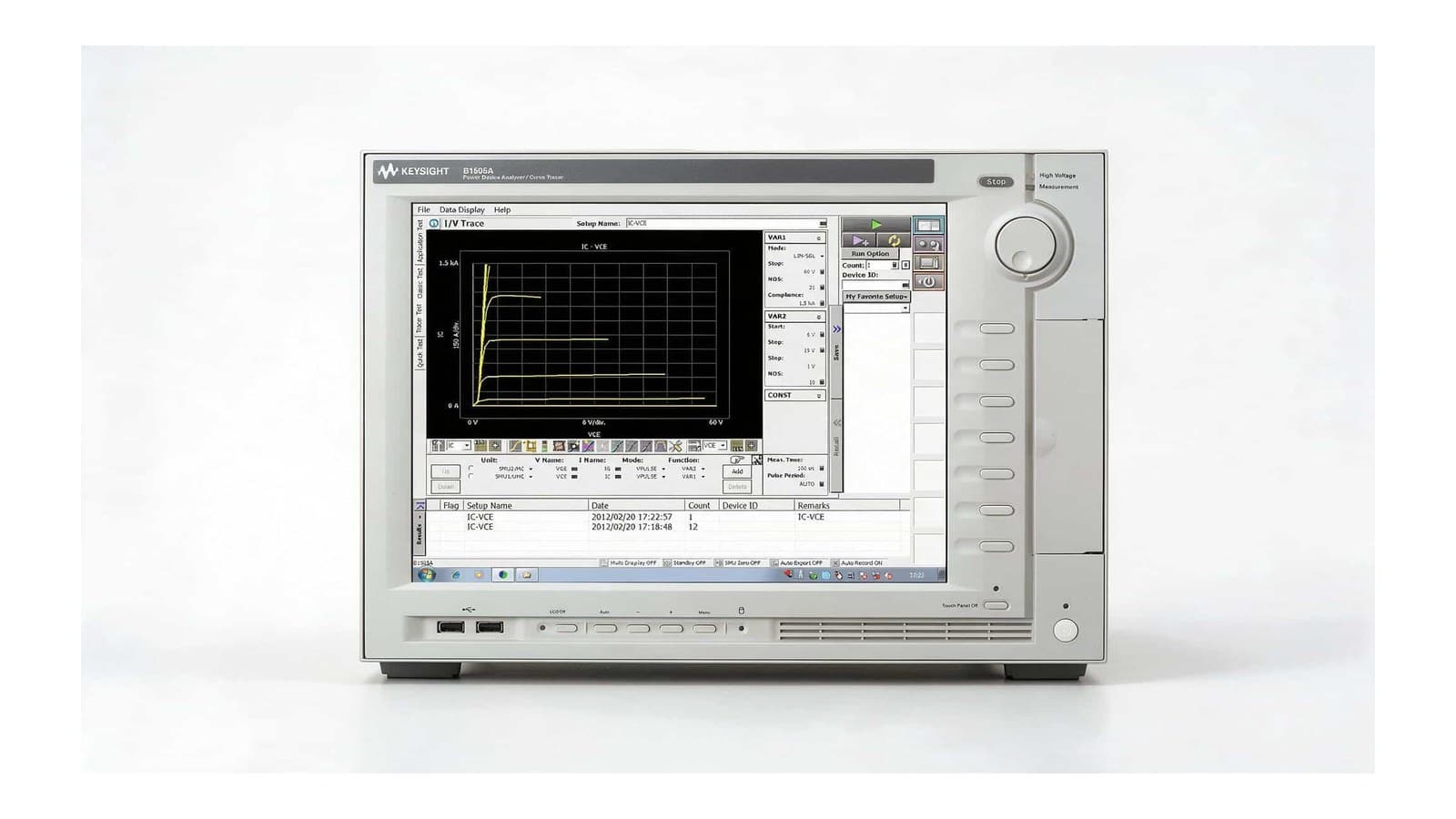 máy phân tích linh kiện công suất Keysight B1505A - ảnh thật trên nền trắng