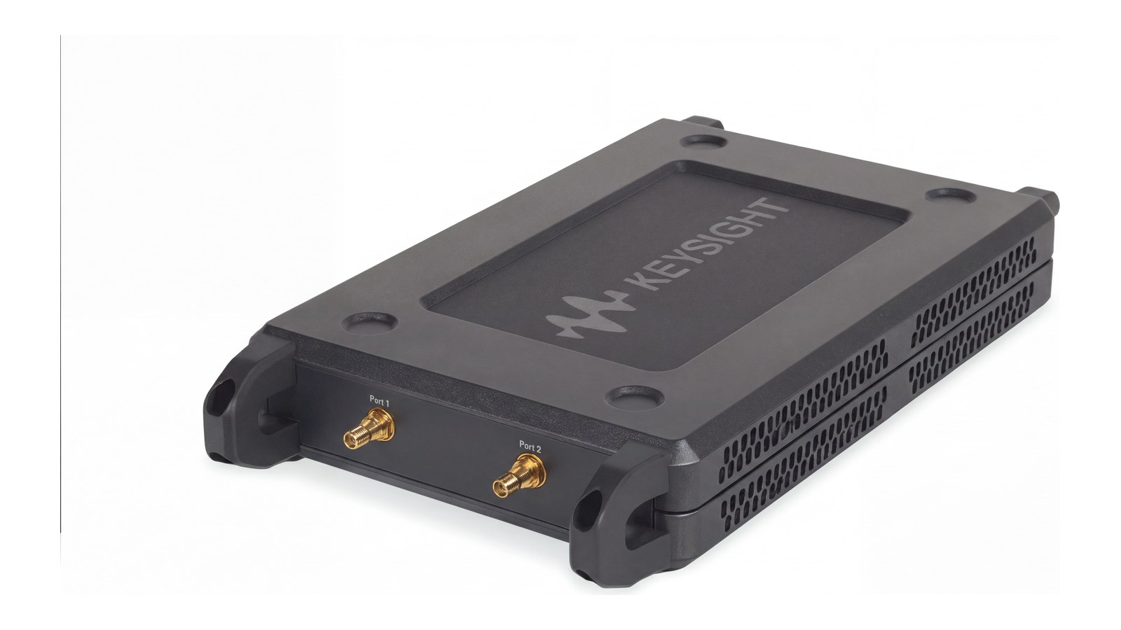 Máy phân tích mạng Keysight P9375B đo tham số S bộ lọc vi sóng trên bàn thí nghiệm cùng máy tính