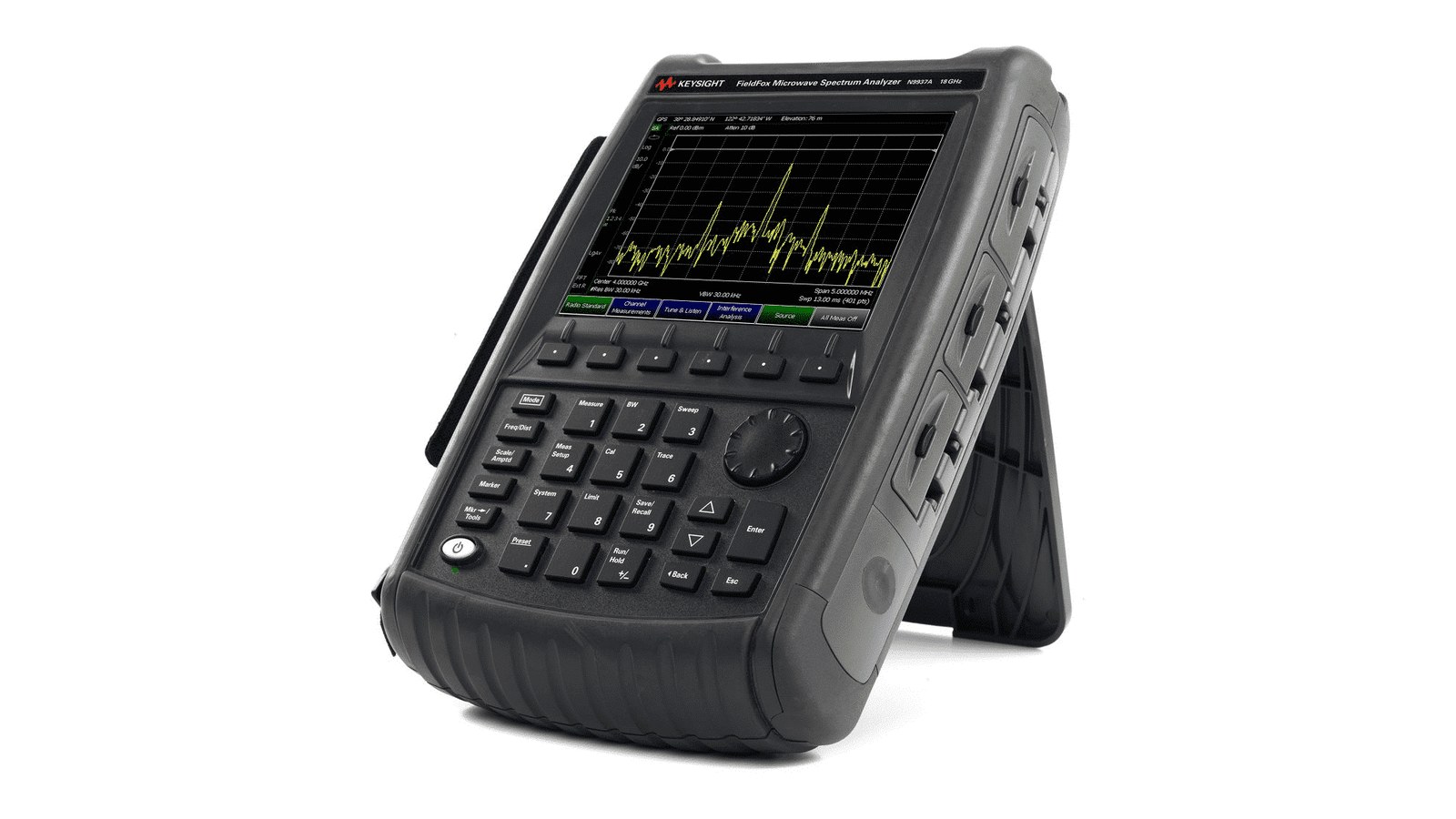 Kỹ sư dùng Keysight N9937A săn nhiễu viba bằng spectrogram trên trạm