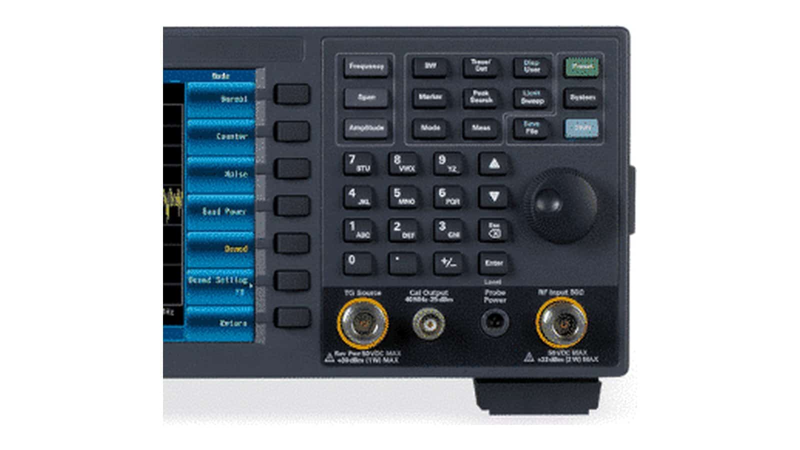Đo bộ phát IoT ASK/FSK bằng Keysight N9321C với cáp và bộ suy hao trên bàn thử