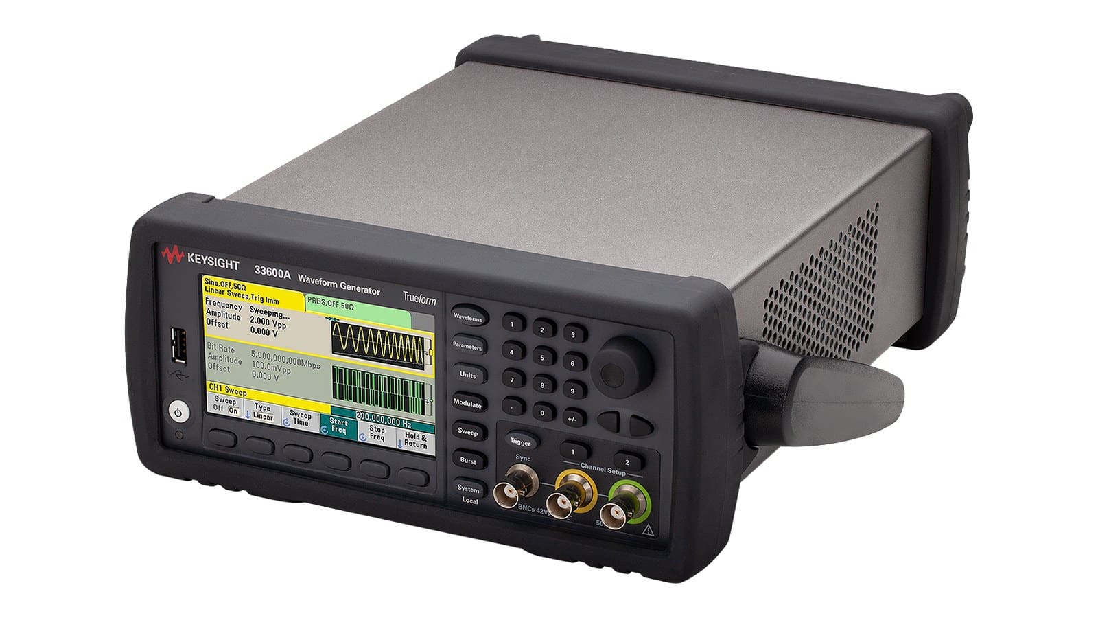 máy phát sóng hàm Keysight 33250A (ảnh minh họa dòng 33600A thay thế) - ảnh studio nền trắng, góc 3/4