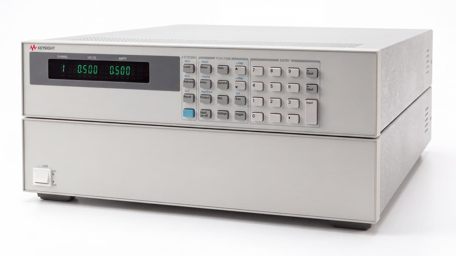 mô-đun tải điện tử DC Keysight N3304A chụp studio nền trắng góc 3/4