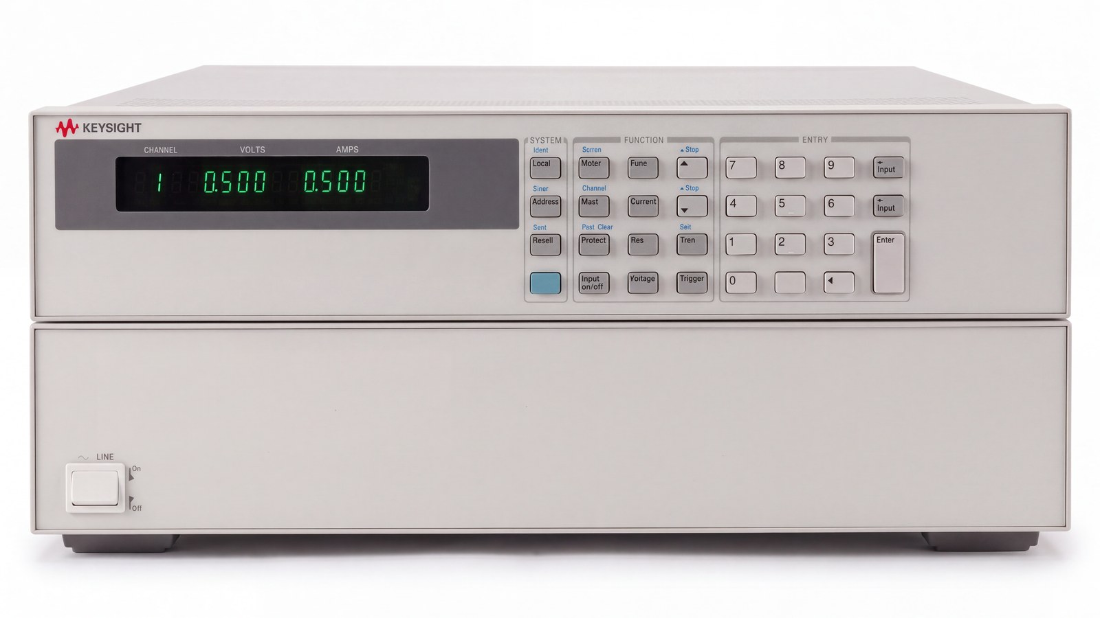 Mặt trước mô-đun tải điện tử DC Keysight N3304A